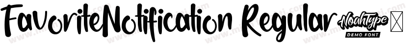 FavoriteNotification Regular字体转换